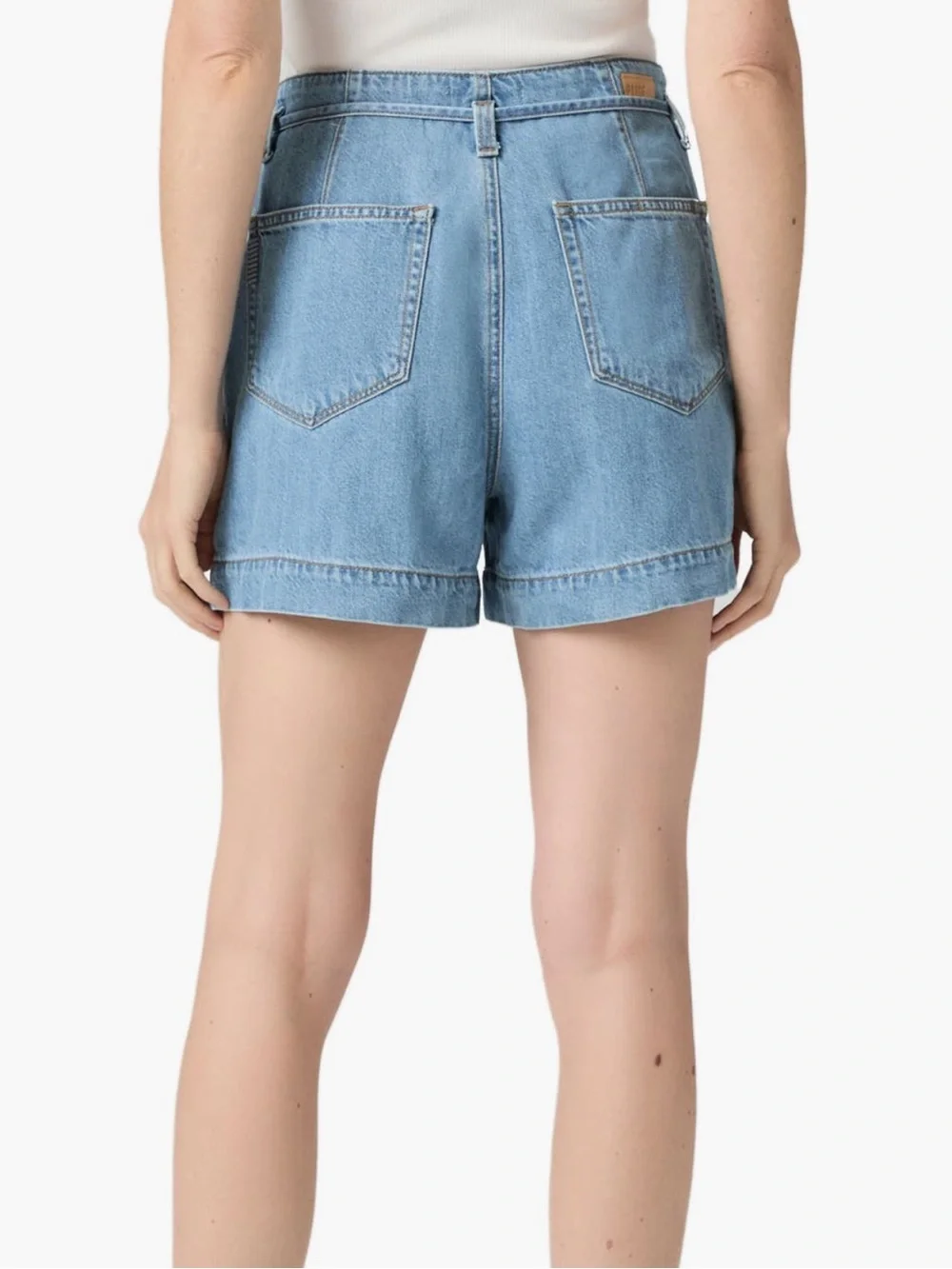 PAIGE Anessa Tie Waist Denim Shorts, Sz 29